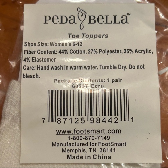 NWT Size 6-12 Peda Bella white toe covers - Picture 9 of 10